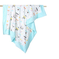 100% coton motifs personnalisés Doudou couette respirant bébé couette avec Animal & Cartoon Lovey qualité garantie