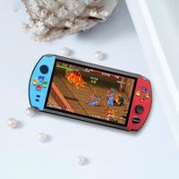 Konsol Game Video Portabel Layar HD Klasik 4,3 Inci 8GB Terhubung Langsung ke Kontroler Pegangan X19 Konsol Game Genggam