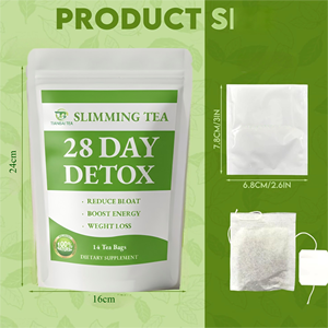 Хит продаж, 28-дневный Детокс-чай для похудения для взрослых, 14-дневная травяная добавка для похудения в упаковке - Product Image 6