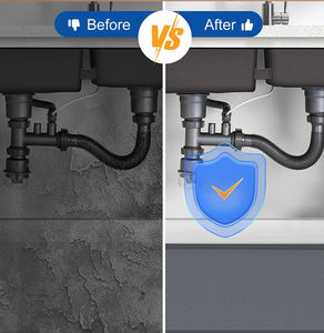 Waterproof Silicone Cabinet <b>Protector</b> Mat With Raised Edge Design Silicone Under <b>Sink</b> Mat for Kitchen - Product Image 4