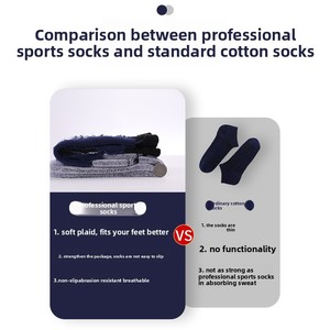 <span class=keywords><strong>Calcetines</strong></span> Deportivos de Media Pantorrilla para Mujer, Transpirables, de Algodón Peinado, Color Sólido, Anti-Rozaduras, Absorbentes de Sudor, para Correr - Product Image 3