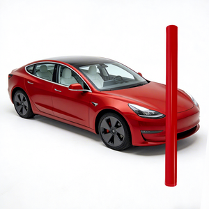 Film vinyle pour voiture rouge <span class=keywords><strong>Ferrari</strong></span> brillant, autocollant pour carrosserie de véhicule, pour voiture/SUV/camion - Product Image 1