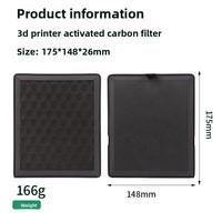 Kartrid Filter Pemurni Udara untuk Printer 3D Tiertime H2DH2SH2C Suku Cadang Pengganti Karbon Aktif Buatan China