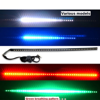 Tira de Luces LED RGB de Alta Calidad de 22 Pulgadas 5050 con 48 Bombillas LED, Efecto Estroboscópico Knight Rider + Control Remoto para Automóviles