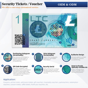 <span class=keywords><strong>Impression</strong></span> de billets d'événement sécurisés personnalisés avec ligne de déchirure et zone à gratter pour les événements de concert en boîte de nuit, billets VIP créatifs - Product Image 6