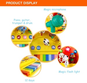 Giáo Dục 12 Phím Nhạc Đồ Chơi Trẻ Em Điện Đàn Piano Organ Với Ánh Sáng Đèn <span class=keywords><strong>Flash</strong></span> - Product Image 3