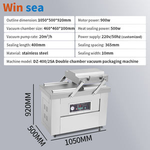 Dz400/SA電気二重室真空シーラー肉と食品包装機ポーチメーカー駆動 - Product Image 6