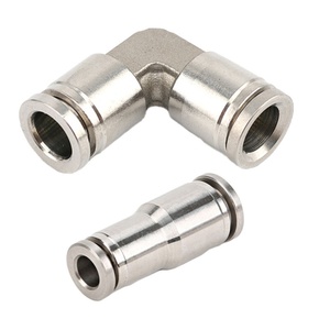 Stainless Steel Pneumatic Hose Fitting for Water Pneumatic Push in Fittings Air Hose <b>Connector</b> Fittings Metal - Product Image 3