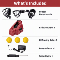 Machine de lancer de baseball professionnelle multi-sports brevetée, lanceur automatique portable pour le tennis et le pickleball, matériau PP