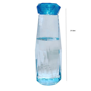 Simple Portable Water Bottles Creative Plastic Durable Sports Bottle Glass <b>Drinkware</b> New Popular Colorful Crystal Glass Cup - Product Image 2