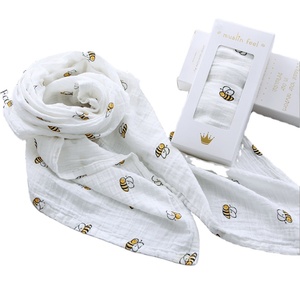 Venta al por mayor precio <span class=keywords><strong>de</strong></span> fábrica china doble capa suave 70% bambú 30% algodón Swaddle muselina mantas <span class=keywords><strong>de</strong></span> algodón orgánico bebé Swaddle - Product Image 4