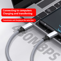 Câble d'extension USB C à USB C 60W Câble de données USB Type-C pour iPhone Câble Tresse de téléphone portable