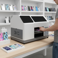 Máquina de Impresión UV para Fundas de Teléfono, para Pequeñas Empresas, Impresora de Inyección de Tinta Plana A4 CMYKWW, Multiusos, OEM ODM
