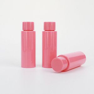 Nouvelle Arrivée 2026 – Bouteille Ronde Droite en Plastique PET de Haute Qualité, 50 ml, Couleur Rose, à Large Ouverture, pour Bonbons et Noix, avec Bouchons à Vis - Product Image 4