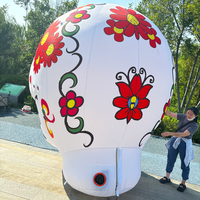 Calavera Inflable Gigante Personalizada Directo de Fábrica, Decoración de Halloween, Accesorio para Fiestas al Aire Libre, Jardín, Casa Embrujada