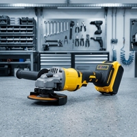 Ensemble d'outils électriques rechargeables à batterie au lithium en quatre pièces : marteau perforateur, meuleuse d'angle, perceuse électrique, clé à chocs électrique
