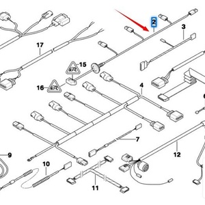 Pour <span class=keywords><strong>BMW</strong></span> série 5 E60 pare-chocs avant faisceau de câblage électrique modèle 61129122274 nouvel état avec découpes de crochet de remorquage pour - Product Image 4