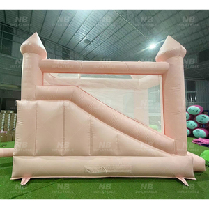 บ้านลมเป่าลมพีวีซีสำหรับงานแต่งงานกลางแจ้ง สนามเด็กเล่น ปราสาทสีขาว สำหรับเด็กเล่น ทำจากผ้าอ๊อกซ์ฟอร์ด - Product Image 2