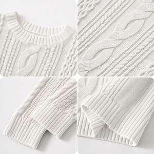 Custom GOTS Long Sleeve <b>Jumper</b> <b>Pullover</b> Designer Classic Knitwear Autumn Winter 100% Cotton Knitted Sweater for Men - Product Image 4