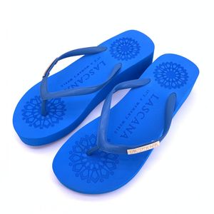 Venta al por mayor caliente barato China EVA cuña rojo chanclas para las mujeres - Product Image 3