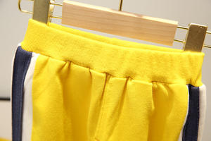 Conjuntos de Moda para Niños en Color Amarillo, Trajes Formales para Niños que Incluyen Camiseta Elegante y Pantalones con Rayas - Product Image 5