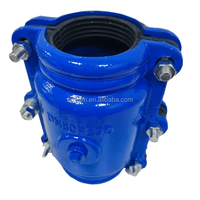 Raccord de réparation de tuyaux à couverture complète DN80 DN100 DN150, en fonte ductile, arrêt rapide des fuites