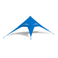Tienda de campaña al aire libre estrella araña venta al por mayor logotipo personalizado Impresión digital protección UV impermeable 600D Oxford sombra de playa