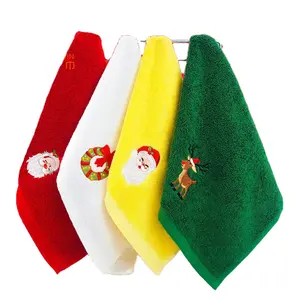 2022 hot sale 100% cotton holiday time christmas decor wholesale kitchen gift towel