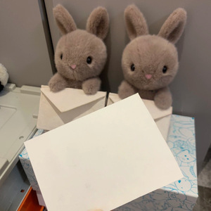 Jellycats British JE Cute <span class=keywords><strong>Messenger</strong></span> Rabbit Doll Postman Envelope Love Letter Bugs Bunny Plush Toy pp Cotton Valentine's Day - Product Image 1
