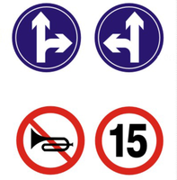 Panneau de signalisation de direction de stationnement sans feuille d'aluminium réfléchissante avec flèches blanches, panneau de guidage de taille personnalisée pour la direction des voies de garage