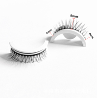 Faux cils autocollants réutilisables 3D naturels en vison synthétique pour grossistes – Bande complète