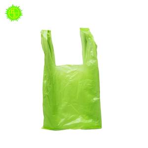 2023 Usine En Gros HDPE Personnalisé Bio Sac À Provisions En Plastique Sac Fourre-Tout En Plastique T-Shirt Sac - Product Image 4