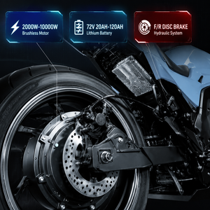 มอเตอร์ไซค์แข่ง EU SHENGGE รุ่นยอดนิยมจากจีน 72V 2000W-10000W ความเร็ว 80 กม./ชม. คล้ายกับมอเตอร์ไซค์ B/m/w - Product Image 4