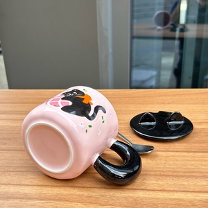 Nueva Taza Creativa de Porcelana con Diseño de Gato, 480 ml, Color Rosa, Linda, Ecológica, Regalo de Cumpleaños para el Regreso a Clases, para Niñas, Mejores Amigas, Estilo Mini, Mate, para Café - Product Image 3