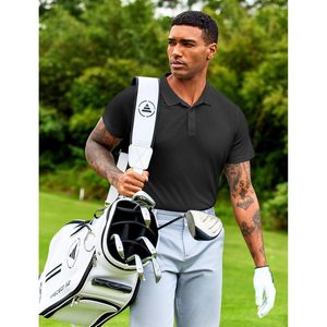 Polo de golf pour homme FOXA, séchage rapide, manches courtes, coupe ajustée, col athlétique - Product Image 3