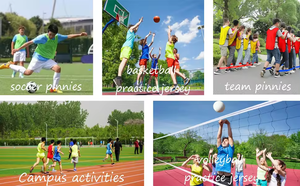 Bavoirs de sport d'entraînement de mêlée en maille numérotée personnalisés bon marché - Product Image 5