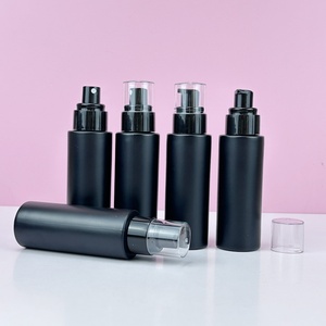 En magasin, flacon pulvérisateur de parfum en verre givré noir de 60 ml, 80 ml, 100 ml, 120 ml, flacon de lotion - Product Image 3