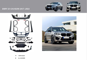 Kit carrozzeria paraurti anteriore posteriore Assy gonne laterali diffusore per <span class=keywords><strong>BMW</strong></span> <span class=keywords><strong>X3</strong></span> G01 G02 G08 accessori auto 2017-2024 Bodykit aggiornamento parte - Product Image 6