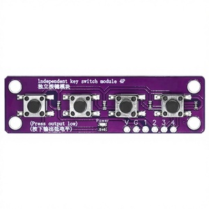 Module de capteur à <span class=keywords><strong>bouton</strong></span>-<span class=keywords><strong>poussoir</strong></span> universel EParthub à 4 touches pour <span class=keywords><strong>Arduino</strong></span> Mega Raspberry Pi STM32 Kit d'électronique DIY - Product Image 3