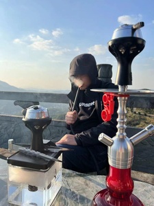 Original marca alemana Amy Deluxe Hookah Set interior Premium Hookah Lounge Bar restaurante viaje humo Chicha Hookah Shisha - Product Image 5