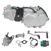 Moteur Lifan LF110cc 4 vitesses avec embrayage rapide, carburateur CDI, bloc-cylindres en fer pour Monkey Dax Pit Bike, ensemble moteur de moto tout-terrain