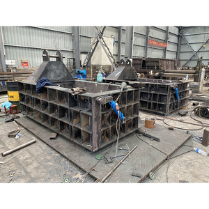 315Ton Fully Automatic Stainless Steel & Aluminum Alloy <b>Hydraulic</b> Horizontal Scrap Metal Baler Machine Gearbox for Recycling - Product Image 4