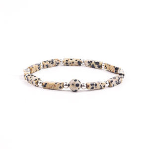 Quarzo Ametista Naturale Trendy con Perle Quadrate Blu Lapislazzuli, Occhio di Tigre Sabbia e Occhio di Pollo Dorato per Braccialetti - Product Image 6