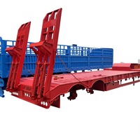 Semi Trailer Lowbed Baja Tarik Tinggi 60 Ton untuk Transportasi Berat di Pasar Australia dan Timur Tengah