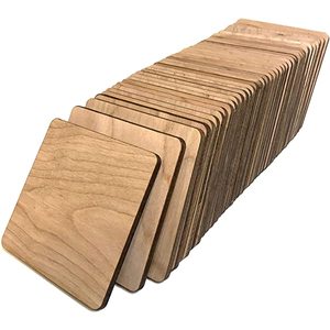 Ensemble de sous-verres en bois pour les plateaux de service de table à boissons au café avec un design unique d'Inde - Product Image 1