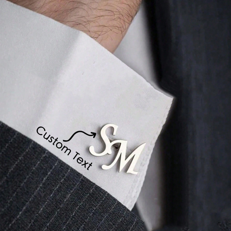 Carbon Fiber Inlay Cufflinks 18K Gold
