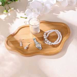 Plateau de service en bambou de Noël Plaques de bambou réutilisables Plateau de charcuterie en bois Planche de charcuterie drôle - Product Image 2