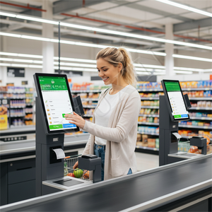 Kiosco de Pago Autoservicio de 24, 27, 32 y 43 Pulgadas con Lector de Códigos de Barras y Dispensador de Efectivo Táctil Capacitivo para Helados - Product Image 4