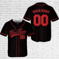 Jersey Baseball Garis-Garis dengan Nama dan Nomor Tim yang Dipersonalisasi, Jersey Baseball Warna Garis-Garis Kustom, Seragam untuk Penggemar Baseball