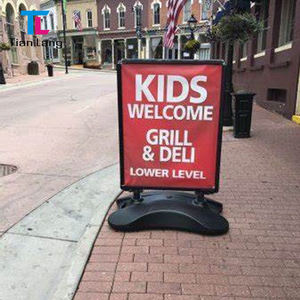 Fabricant A1 Silver pour activités de plein air injection d'eau pendule double face présentoir d'affiches pliable - Product Image 3